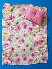 Chambre BARBIE vintage 2000 - coussin + dessus de lit.