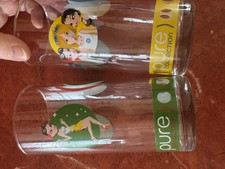 2 VERRES VINTAGE  - MAC DO MCDO MAC DONALD'S PURE COLLECTION BLEU VERT