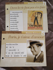 PLAISIR DE CHANTER CARTE FICHE Maurice CHEVALIER