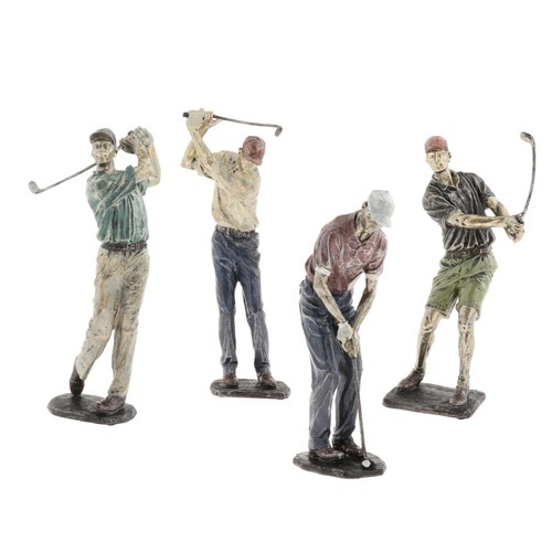 Résine homme golfeur statue - résine,