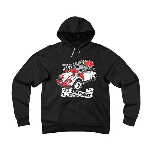 Scary clown car unisex - scary, fleece