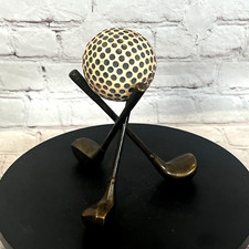 Vintage Golf Balle Sur Laiton