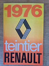NUANCIER TEINTIER RENAULT 1976