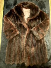 Manteau opossum femme marron