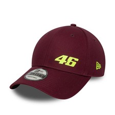VR46 Valentino Rossi Officiel Saisonnier Rouge Foncé Casquette Baseball Réglable