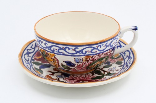 Grande tasse soucoupe - et, à