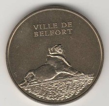 A 2007 TOKEN MEDAILLE MONNAIE DE PARIS -- 90 000 N°2 BELFORT CITE DU LION