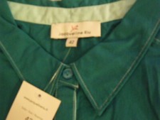 Jacqueline Riu CHEMISIER vert green TOP BLOUSE CHEMISE SHIRT  (T.42-L) / new