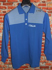 Italia Eroica Polo Maglia Shirt Bici Cyclisme Vintage 70's Santini 80% Laine