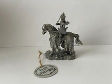 Cavalier en étain véritable