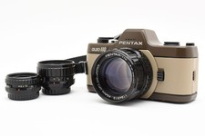 Rare Set!! [NEAR MINT] 3Lens Pentax Auto 110 Maroon Safari SLR Film Camera JAPAN