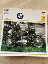 BMW 250 R26 1957 fiche carte moto collection édition Atlas