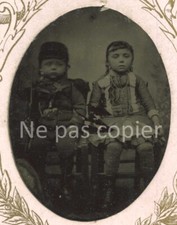 FERROTYPE vers 1890 deux