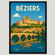 Affiche Poster mural BÉZIERS