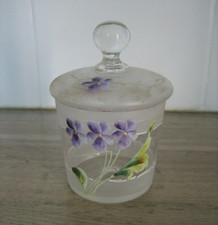 Ancien Pot à Couvercle verre