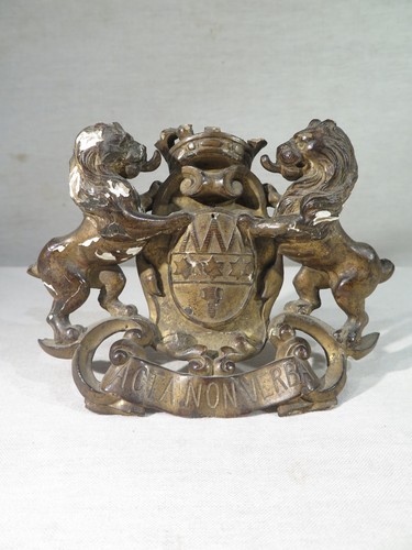 Ancien blason armoirie bois - ancien,