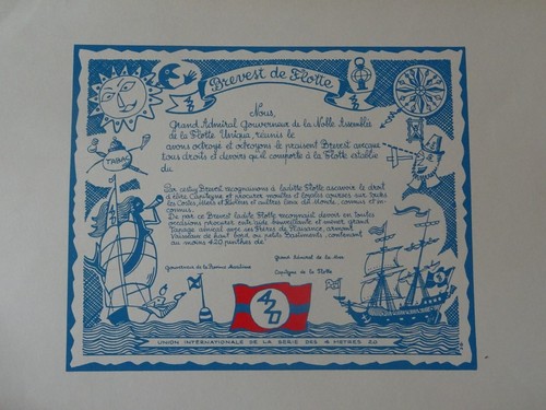 Grande litho diplome brevet - grande,