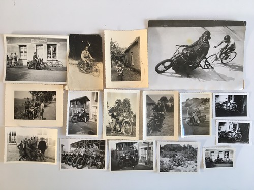 Lot ancienne photo moto - lot,