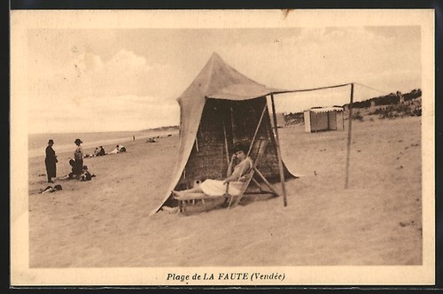 Cpa faute sur mer scène - la,