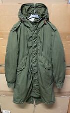 GENUINE MEGA RARE US ARMY M-51 M-1951 FISHTAIL PARKA SUPER EX COND !!!!! X-SMALL