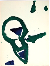Pierre TAL COAT gravure originale non signée Paroles Peintes 1970 abstrait