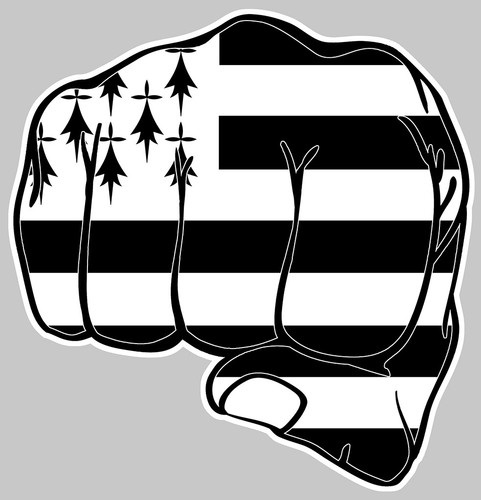 Poing breizh sticker bretagne - poing,