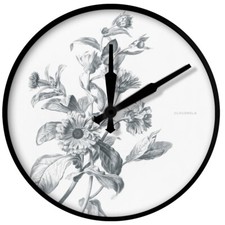 CLOUDNOLA Horloge Murale Fleur
