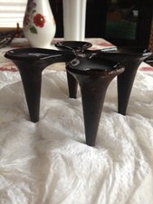 Danish Candlelabra Cast Iron Holds 4 Small Candles.