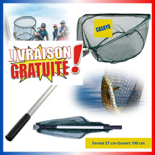 Epuisette Télescopique Pliante , Filet de Pêche À Mailles Extensible 3 Tailles