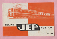 CATALOGUE TRAINS JEP 1963/64 + PLAN DE RESEAUX  TRAINS JEP - TRES BON ETAT