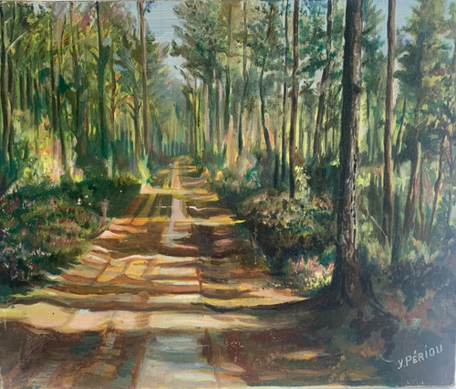 Tableau chemin forestier - tableau,