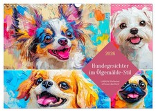 Visages de chiens dans le