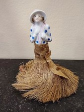 Demi figurine en porcelaine polychrome Allemande d'époque ART DÉCO 