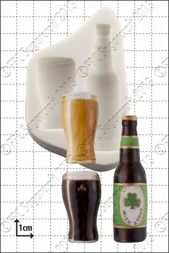 Moule silicone bouteille - silicone, &