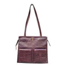 Yves Saint Laurent  Vintage Burgundy Leather Large Bag