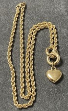 Superbe Bijou Collier or 18CARATS amour coeur chaine or 18k gold love necklace