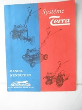 MANUEL D'ENTRETIENT MOTOCULTEUR TYPE IZ 10  MOTOSTANDARD SYSTEME TERRA 1964