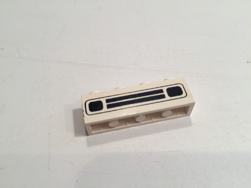 Brique blanche 1x4 avec - , motif