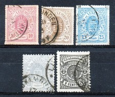 LUXEMBOURG 1865 - 1880 / 5 TIMBRES (o) / COTE 44 €