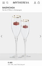 Flûtes champagne Balenciaga