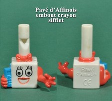 Pavé d’Affinois, embout de crayon sifflet téléphone, sans sachet d’origine