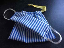 Eco Friendly zéro déchet adulte bleu bonbon couvre-visage/masque avec un sac sûr 