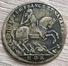 DAUPHINÉ - LOUIS, DAUPHIN (futur LOUIS XIII) 1606 en laiton