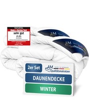 2 x couette en duvet d'hiver