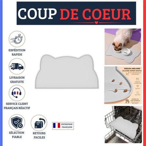 Tapis gamelle chat - tapis,