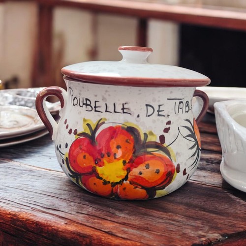 Ancienne poubelle table en - ancienne,