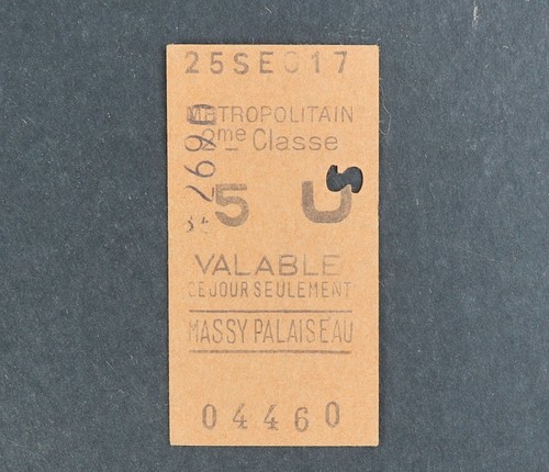 Ancien ticket paris métro - ancien,