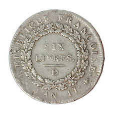 Monnaie France Ecu de 6 livres