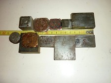 Lot 10 Plaque sceau matrice