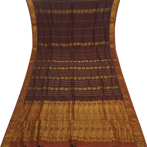 Vintage livid marron saris - livid,